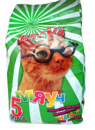 Brava Мяуч Идеал Наполнитель для кошек гигиенический - 5 л
