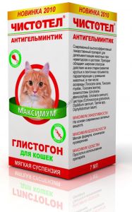 ЧИСТОТЕЛ  Глистогон суспензия для кошек 7мл (1мл на 2кг) 