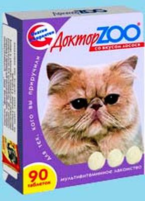 Доктор ZOO для кошек 90таб Лосось 