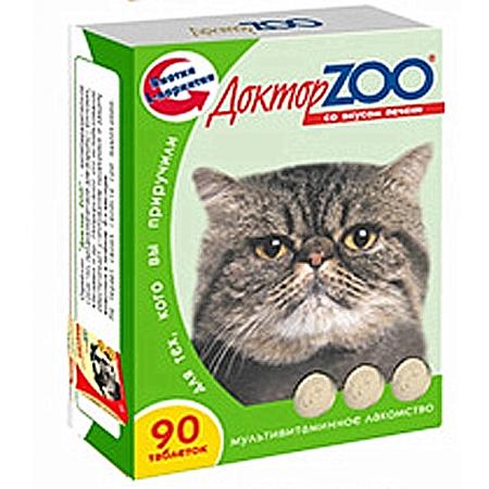 Доктор ZOO д/кош 90таб Печень